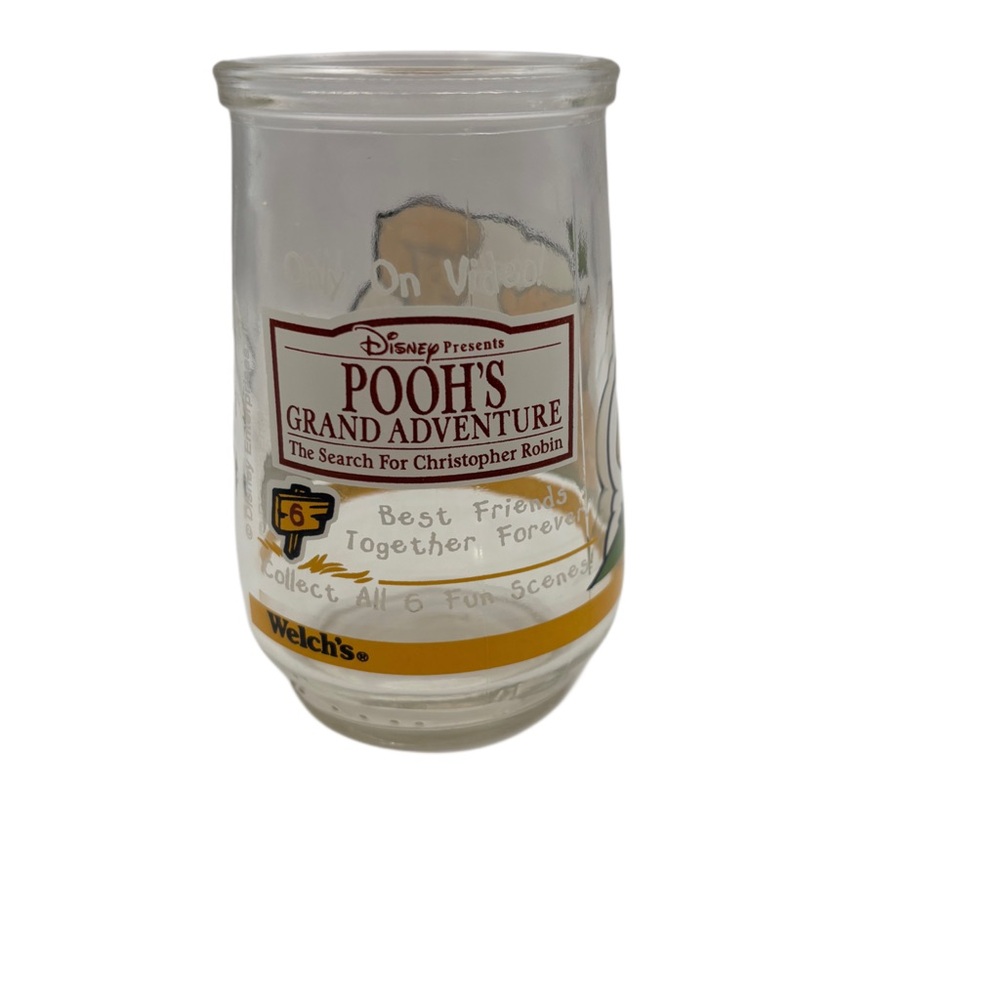 Vintage Winnie the Pooh & Christopher Clear Glass Welch Jar - Picture 4 of 5